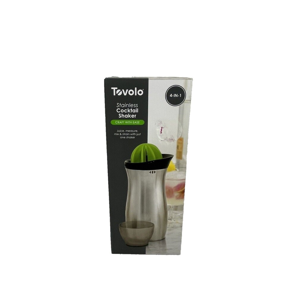 Tovolo Stainless Cocktail Shacker 4 In 1 NIB